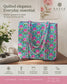 Trendy Women Floral Theme Hand Block Printed Shopper Tote Bag handbag -BYOB 