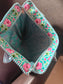 Trendy Women Floral Theme Hand Block Printed Shopper Tote Bag handbag -BYOB 