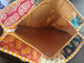 Patchwork Block print tote bag - Boho quilted women's bags - Women's handbag