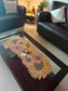 Scintillating Sunflower Handwoven Beads Table Runner
