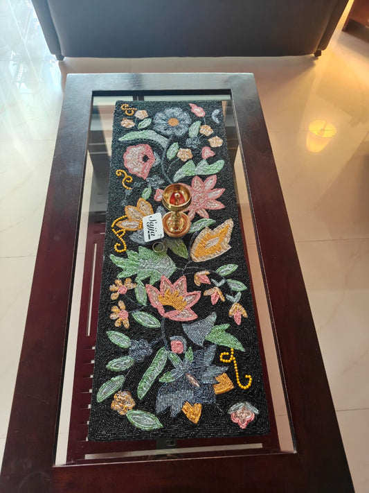 Orchard Multi Colored Beads Table Runner Foyer Beaded Table Runner Centre Table Runner