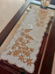 Victorian Gift of Life Stylish table runner Hand embroidered Table Runner Handcrafted Beads Silver Coffee TableRunner