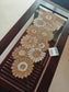 Sunflower Chrome Yellow Floral Handwork Beaded Table Runner Decor For Dining Table Centre table Console Coffee Table