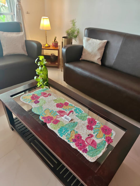 Dancing Flamingos Multi Colored Beads Table Runner Buy Online