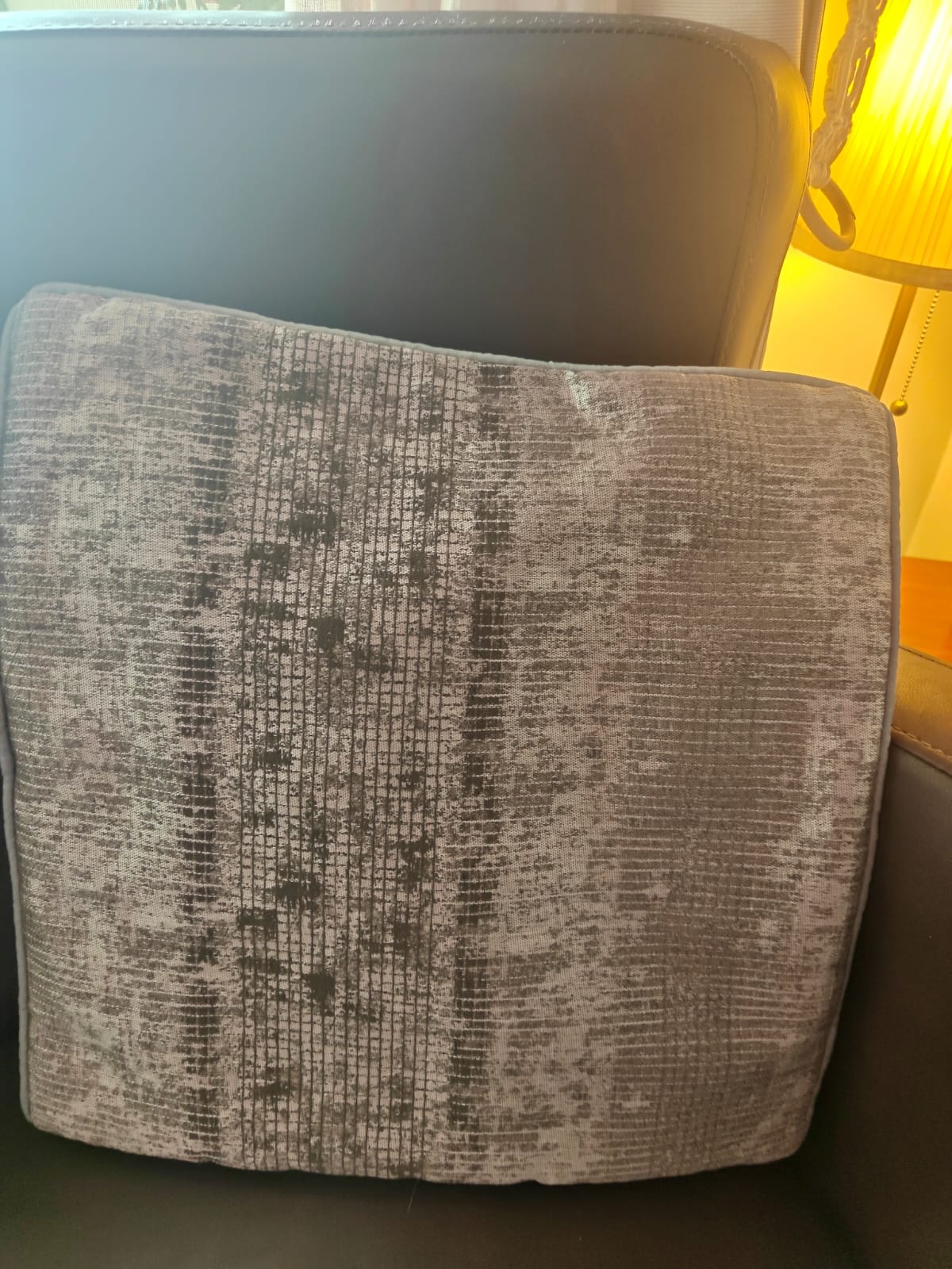 Contemporary Shaded Silver Grey Standard Size Cushion Cover (16×16 inch) Cotton - Set of 5 pieces