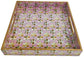 Star Purple Decorative Sqaure MDF Tray | Stylish Serving & Home Décor Tray