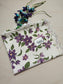 Buy Sajja Floral Purple Thick Cotton Floor Bedside Rug 25 x 58 inches