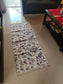 Buy Sajja Floral Purple Thick Cotton Floor Bedside Rug 25 x 58 inches