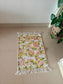 Buy Online Sajja Citrus Yellow Orange Duck Cotton Tasseled Floor Mat Rug 