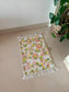 Buy Online Sajja Citrus Yellow Orange Duck Cotton Tasseled Floor Mat Rug 