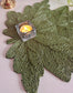 Designer Leaf Decorative Beads Table Placemat Bead table mat