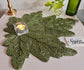 Designer Leaf Decorative Beads Table Placemat Bead table mat
