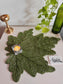 Designer Leaf Decorative Beads Table Placemat Bead table mat