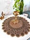 Glamorous Golden Beads Round Table Mat