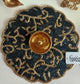 Vintage Floral Black Golden Beaded Placemat