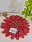 Vintage Wine Red N Gold Beads Table Beads Tablemat Placemat