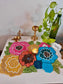 Trendy Burst Of Colours  Beads Table Coffee Side Table Mat