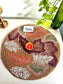 Stylish Multicolour Leaves Table Round Beads Placemat