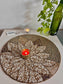 Royal Antique Jashn-ne-Bahara Vintage Gold Cream Round Hand Beads Placemat