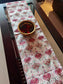 Designer Floral Silk Dining Table Runner 6 seater  Side Table Runners Gift L-72 in, W-12in)