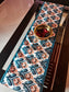 Ikat Silk Dupion Table runner Silk Dining Table Runner 6 seater Side Table Runners Gift L-72 in, W-12in)