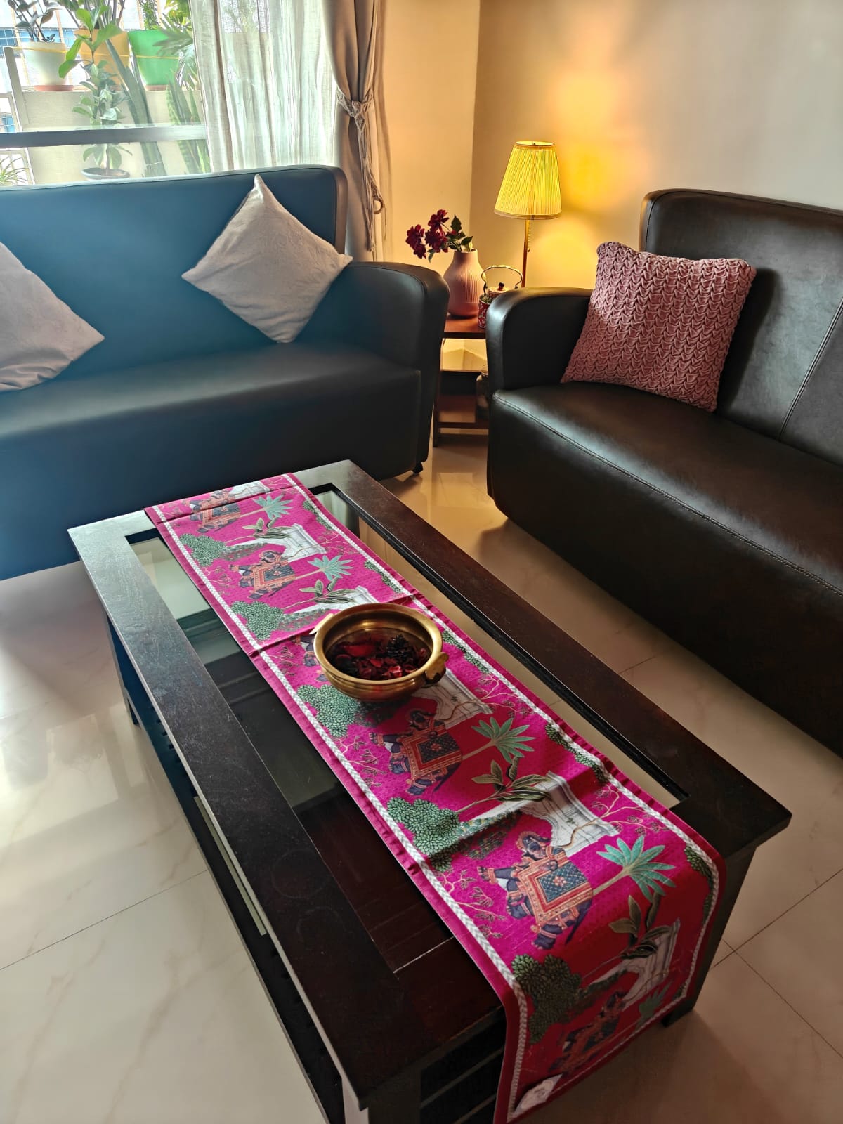 Trending Vintage Ethnic Elephant Silk Table Runner 12 x 72 inches