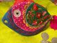 Handmade Cotton Fabric Kids Pouch Coin bag iPods Earplugs bag multicolour