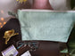 Flannel Velvet Sea Green Stylish Multi Use Pouch Cosmetic Bag Pencil Pouch Clutch Bag