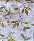 Luxury Opulence Premium Cotton Yellow Green leaves Double Bedsheet Queen