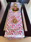 Multicolored Floral Chintz Velvet Glam Table Runner 12 x 72 inches