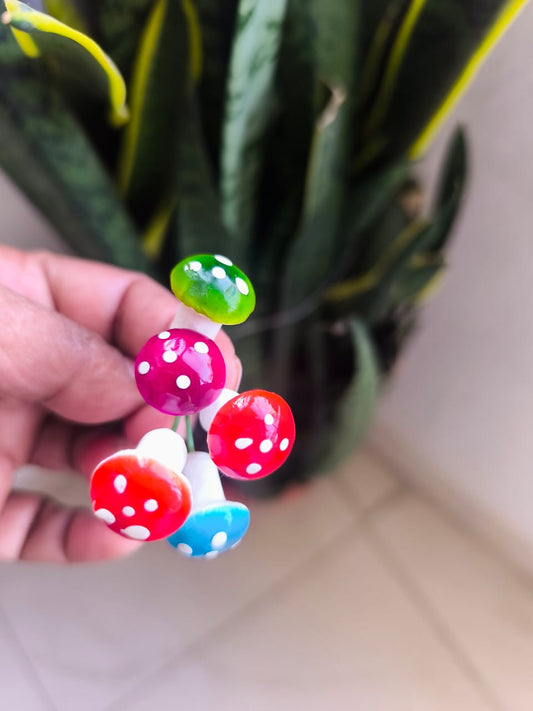 Assorted Foam Mushroom set of 5 - Sajja Garden Nursery