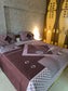 Designer Wine Purple Elegance Collection Cotton Double bed King Bedsheet 9f x 9f