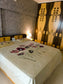 Designer Yellow Beige Floral Elegance Collection Cotton Double Bed King Bedsheet 9f x 9f