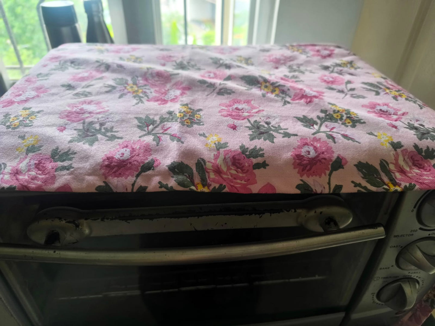 Pink Floral Trendy Cotton Table Runner |  Microwave Cover | Dining Table Linen Collection