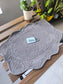 Fleur De Leaf Quilted Velvet Quilted Oval Reversible Placemats - Melange Brown