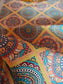 Multicoloured Contemporary Mandala Silk Table Runner (L-48in, W-12in)