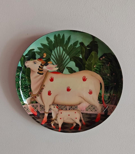 Shop Metal Wall Plates |Grace in bloom, divinity in form| Set of 2 - 8 and 10 inches