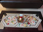Designer Multicolour Floral Velvet Table Runner (L-40in, W-14in)