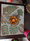 Elegant Leaves Beaded Pearls Table Placemat