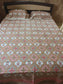 Buy Vintage Traditional Hand block Pure Cotton Double Bedsheet Queen Smaller King