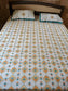 Hand Block Floral Mughal Butta Queen Smaller King Cotton Bedsheets Online 95 inches x 108 inches