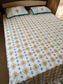 Hand Block Floral Mughal Butta Queen Smaller King Cotton Bedsheets Online 95 inches x 108 inches
