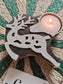 Buy Christmas Reindeer Tea light Holder Wooden Candle Holder Festive Gift