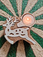 Buy Christmas Reindeer Tea light Holder Wooden Candle Holder Festive Gift