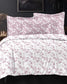 Designer Luxury Living Cotton Blush Pink White King Double Bedsheet 9 feet x 9 feet