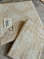 Tang Dynasty inspired Damask Pattern Beige Double Bedsheet Queen 90 x100 inches