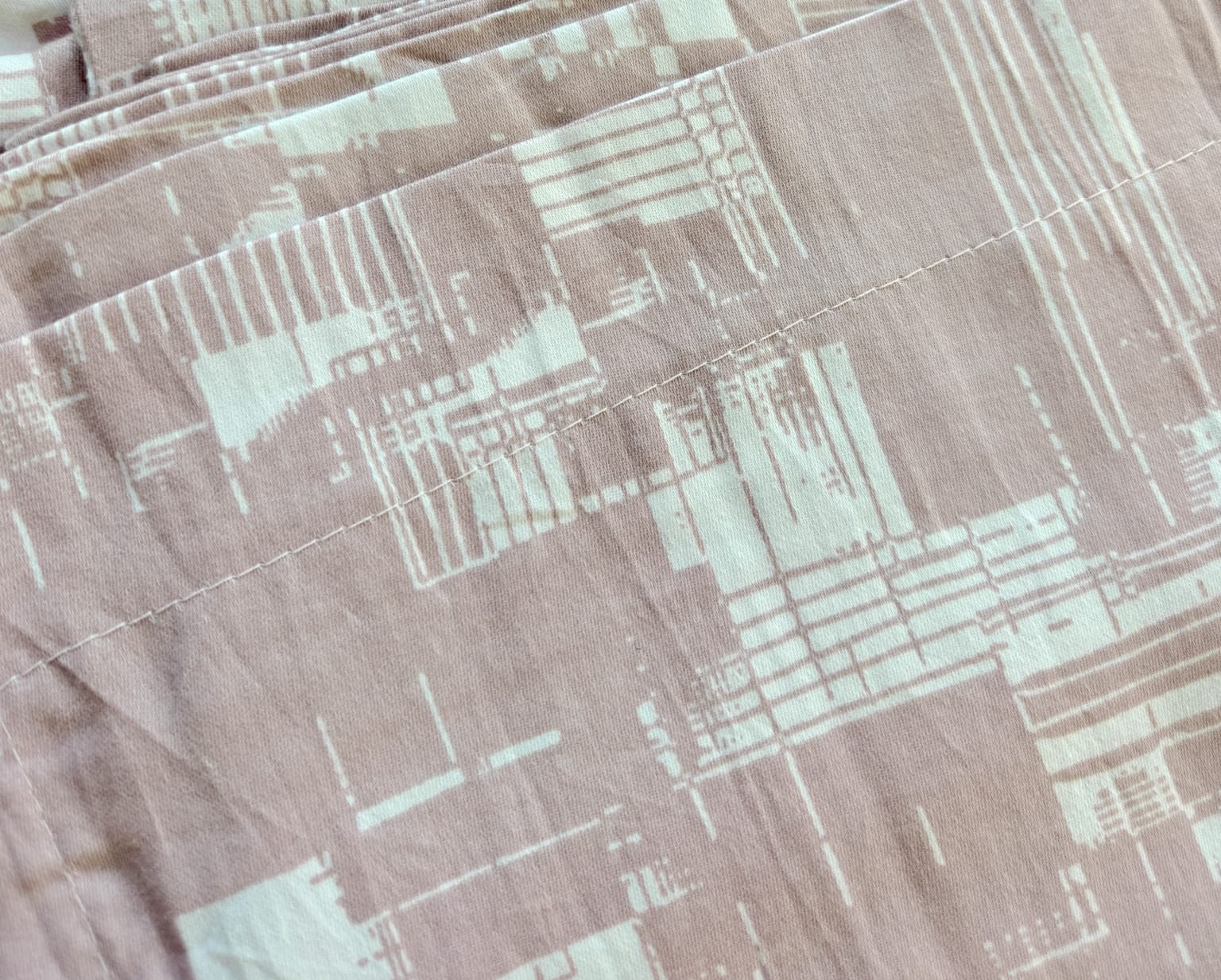 Designer French Luxury Living Cotton Modern Blush Rose Gold King Double Bedsheet 9 feet x 9 feet
