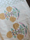 Premium Percale Hand Block Cotton King Bedsheet Yellow Floral 108 inches x 108 inches