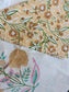 Premium Percale Hand Block Cotton King Bedsheet Yellow Floral 108 inches x 108 inches