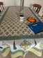 Designer Hand Block Cotton Table Cover - 60 x 90 inches 6 seater | smaller 8 seater  Table Cloth